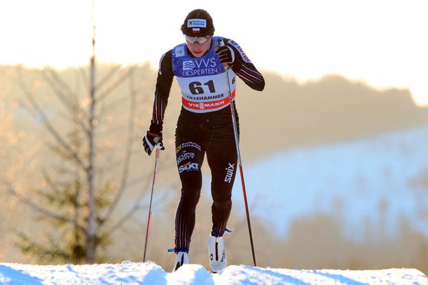 Justyna Kowalczyk na trasie biegu w  Lillehammer /HAAKON MOSVOLD LARSEN /PAP/EPA