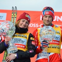 Justyna Kowalczyk z Petterem Northugiem