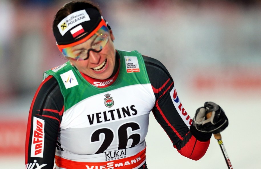 Justyna Kowalczyk po biegu półfinałowym /Grzegorz Momot /PAP