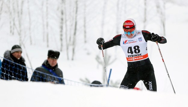 Justyna Kowalczyk podczas piątkowego startu /YURI KOCHETKOV /PAP/EPA