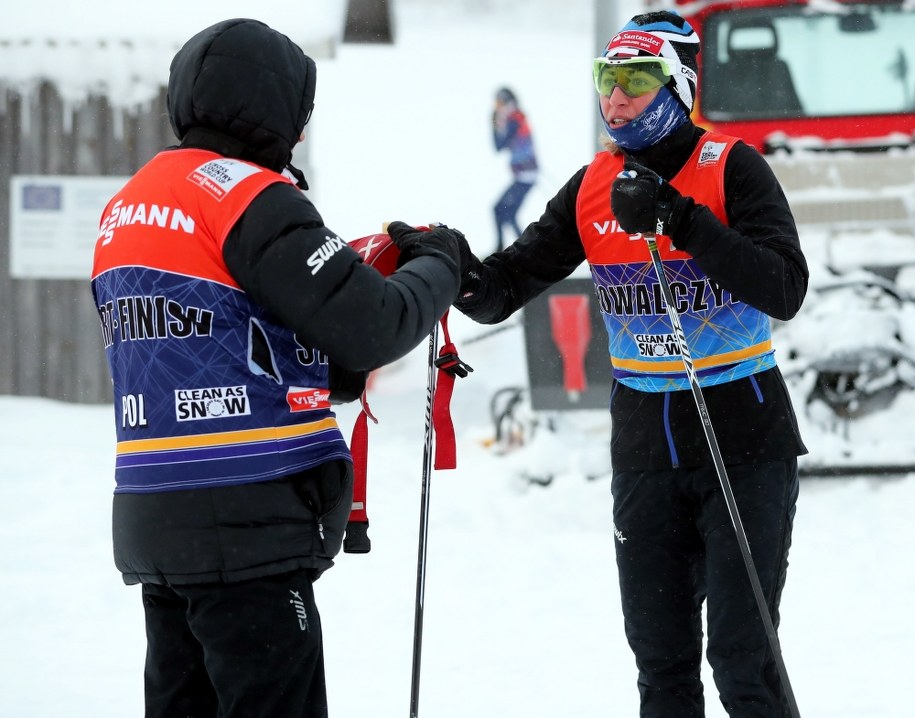 Justyna Kowalczyk podczas treningu /Grzegorz Momot /PAP