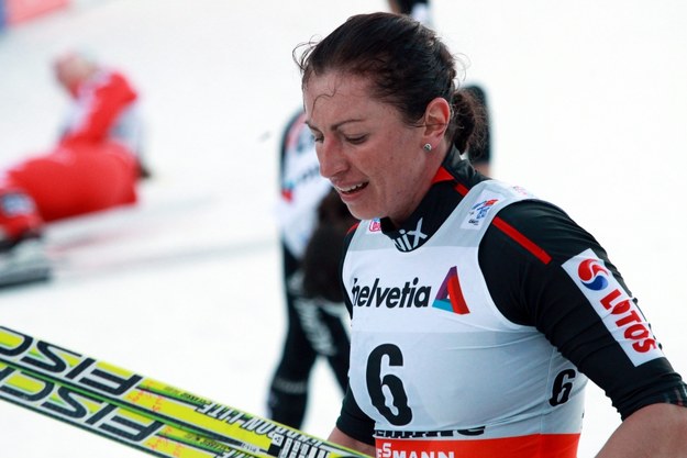 Justyna Kowalczyk we włoskim Val di Fiemme /Grzegorz Momot /PAP