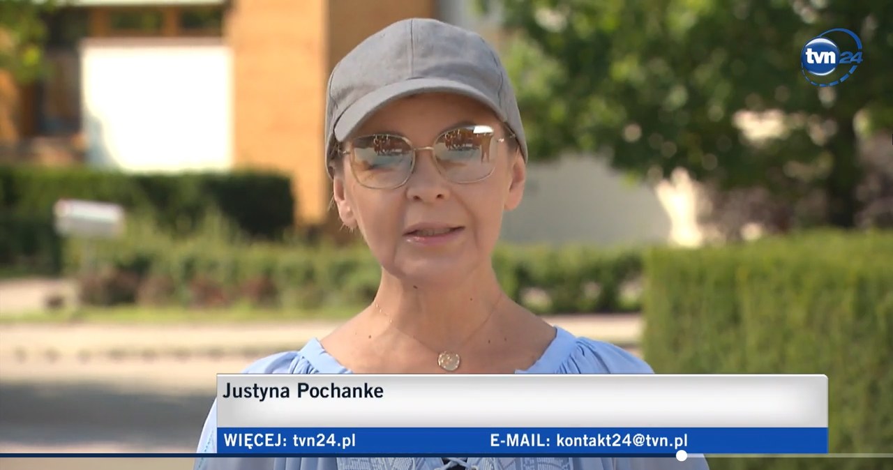 Justyna Pochanke /Screen:tvn24.pl/ /materiał zewnętrzny