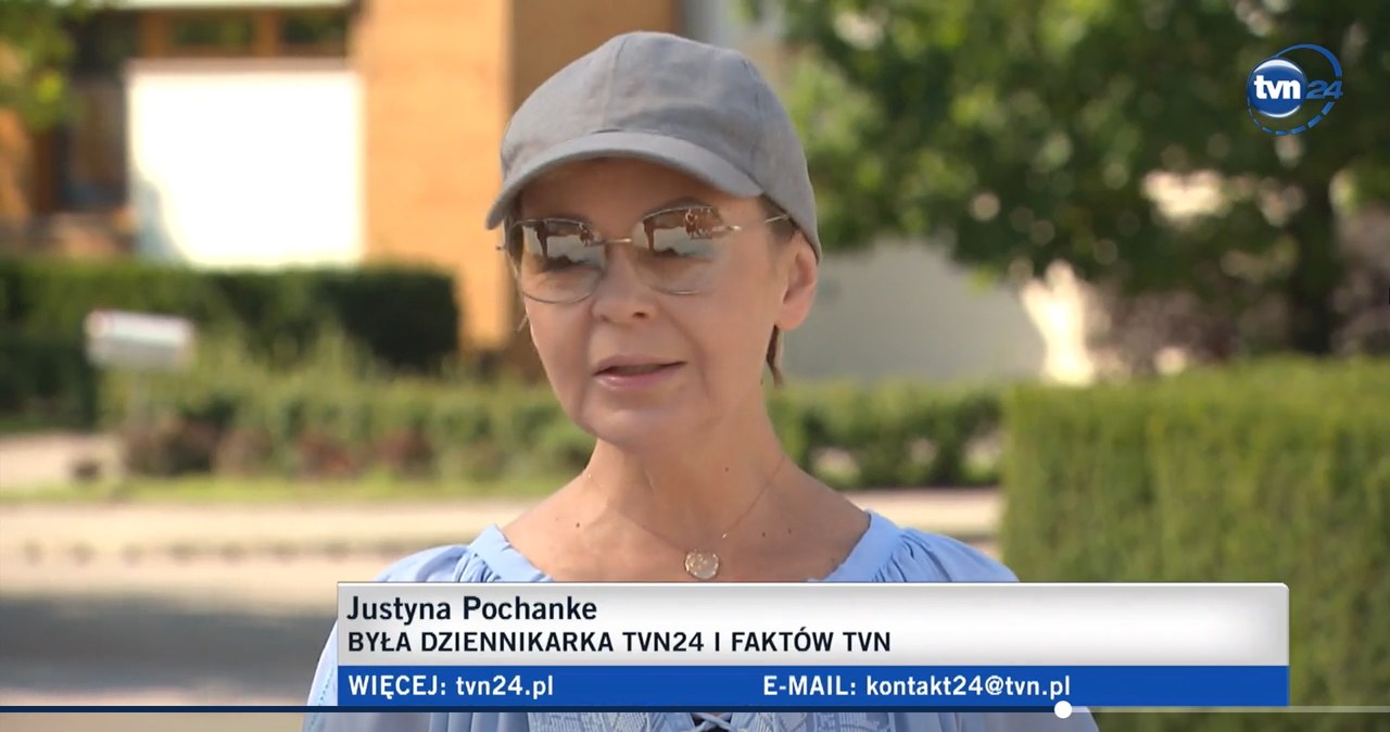Justyna Pochanke /Screen:tvn24.pl/ /materiał zewnętrzny