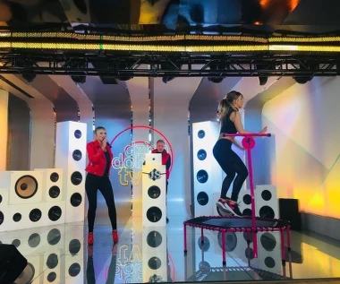 Justyna Sawicka i Patrycja Wieja w "Dzień dobry TVN": Choreografia na trampolinie