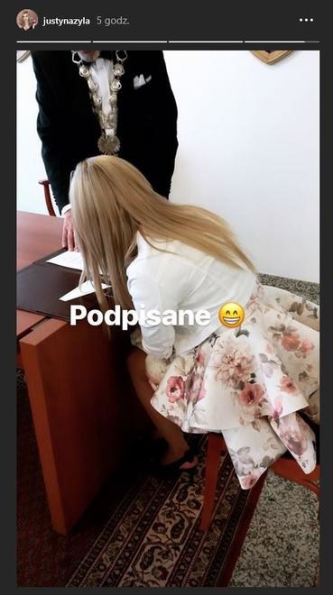Justyna Żyła była świadkiem na ślubie /Instagram