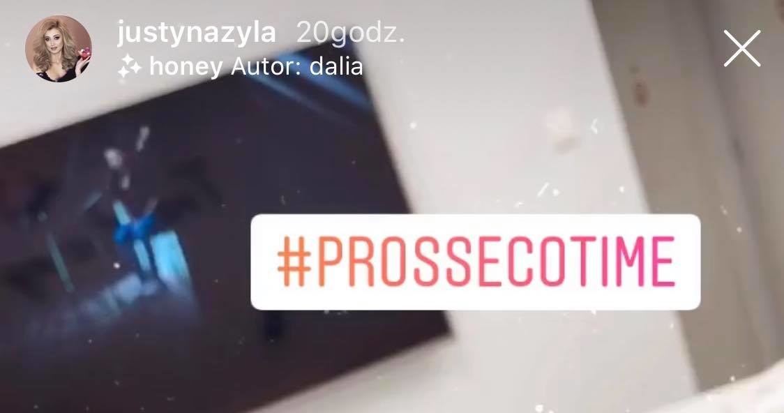 Justyna Żyła opublikowała na instastory migawkę z randki z ukochanym /screen /Instagram