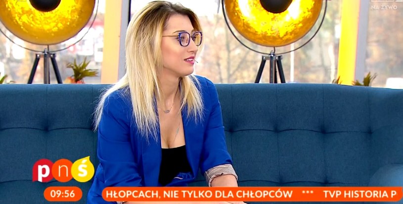 Justyna Żyła w "Pytaniu na śniadanie" /TVP / Pytanie na śniadanie /materiał zewnętrzny