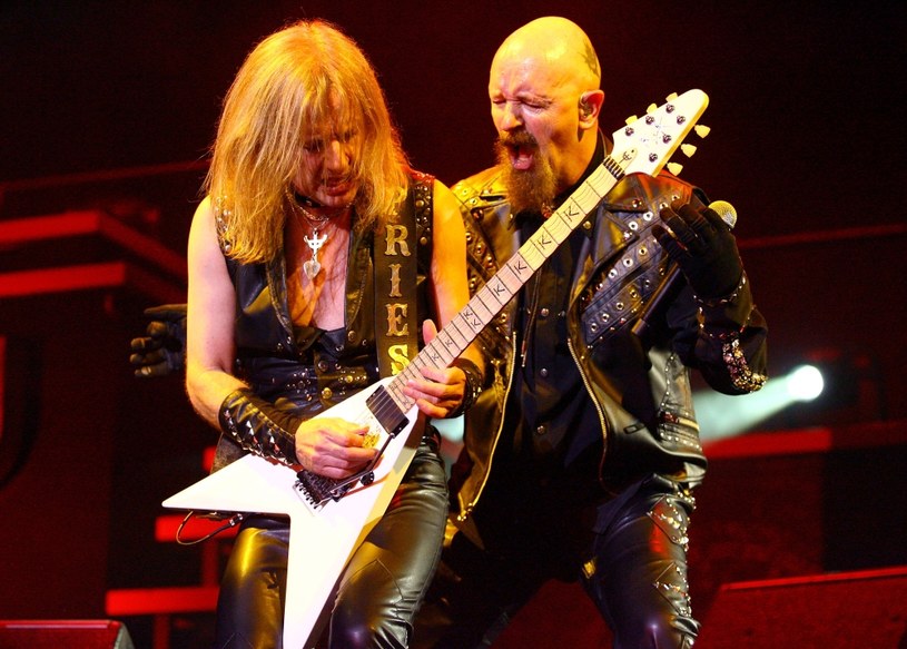 K.K. Downing i Rob Halford (Judas Priest) w 2008 r. /Bradley Kanaris /Getty Images