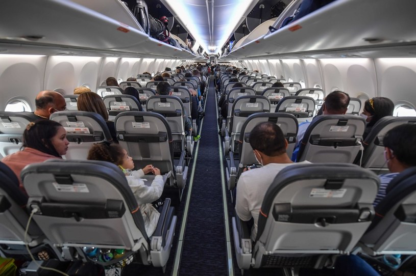 Kabina pasażerów boeinga 737 MAX przed odlotem z Sao Paulo /AFP