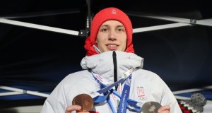 Kacper Tomasiak uroczyście powitany w Bystrej. "Dziękuje, że przyszliście"