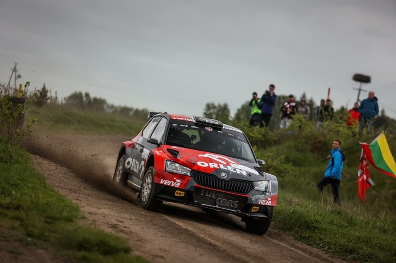 Kacper Wróblewski i Jakub Wróbel (Skoda Fabia Rally2 evo) /