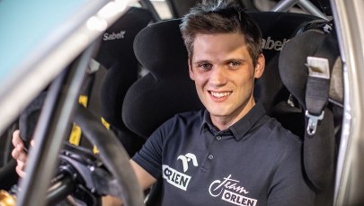 ​Kacper Wróblewski testuje nowe auto przed Rajdem Nadwiślańskim