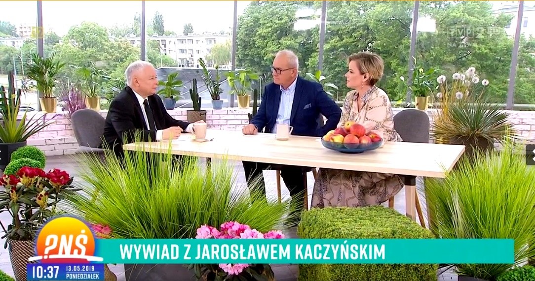 Kaczyński w "Pytaniu na śniadanie" (Screen: pytanienasniadanie.tvp.pl) /TVP /materiał zewnętrzny