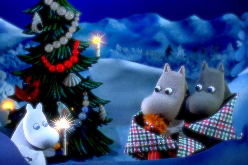 Kadr z animacji "Magiczna zima Muminków" /materiały prasowe