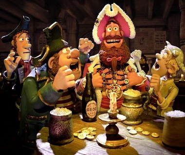 Kadr z animacji "Piraci!"