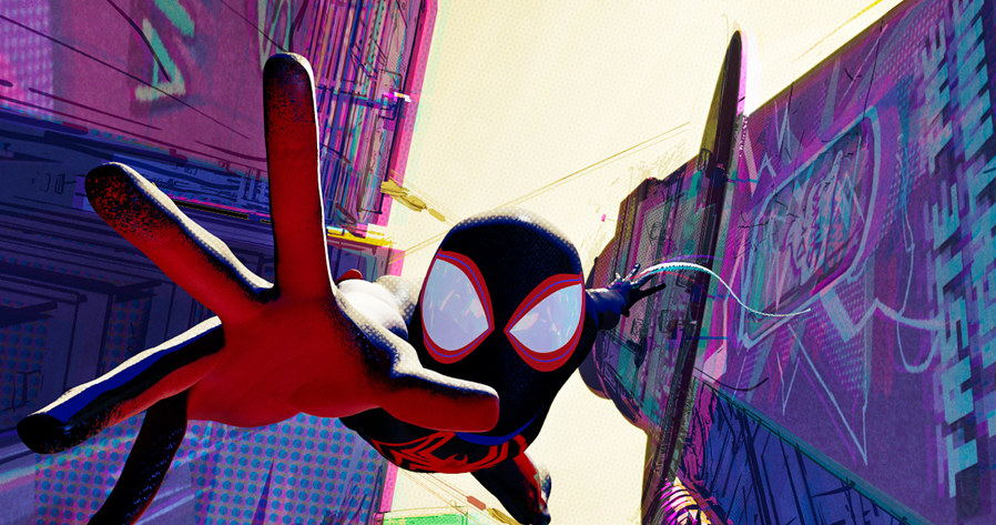 Kadr z animacji "Spider-Man: Poprzez multiwersum" /materiały prasowe