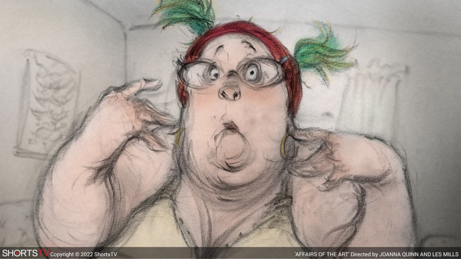 Kadr z filmu "Affairs of the Art", który będzie można zobaczyć na przeglądzie krótkich metraży. /Zamek Książąt Pomorskich w Szczecinie /