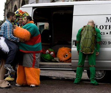 Kadr z filmu "Cztery lwy"