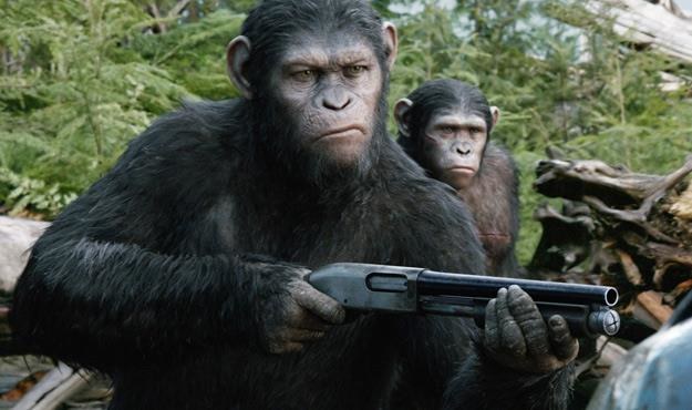 Kadr z filmu "Ewolucja planety małp" /materiały dystrybutora