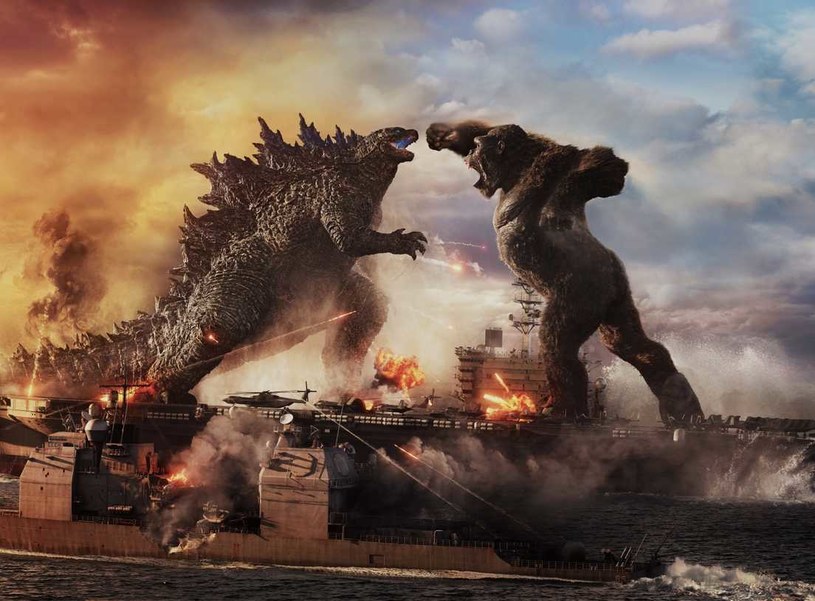 Kadr z filmu "Godzilla vs. Kong" /materiały prasowe