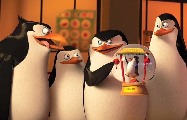 Kadr z filmu kinowego "Pingwiny z Madagaskaru" /materiały prasowe
