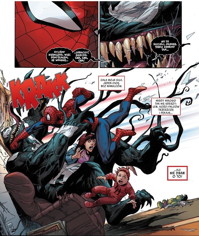 Kadr z komiksu "Amazing Spider-Man. Odnowić śluby" /materiały prasowe