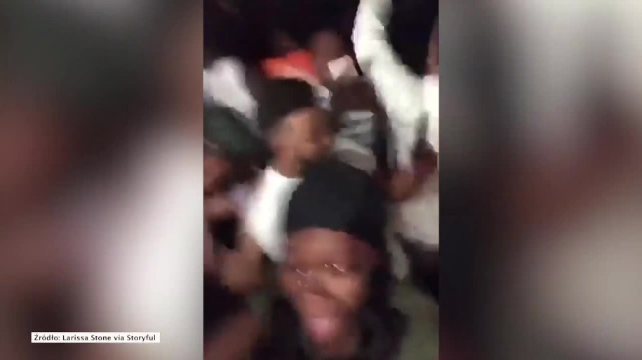 Kadr z nagrania pokazującego wypadek /Storyful/x-news