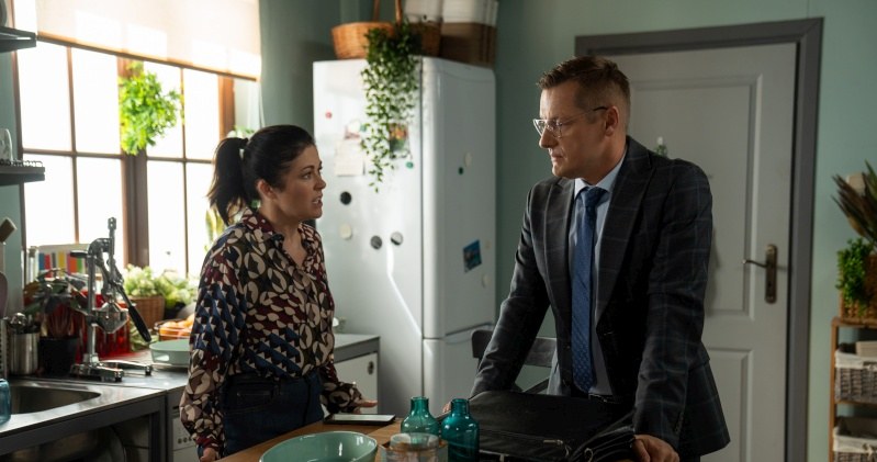 Kadr z serialu "M jak miłość" /AIM /materiały prasowe