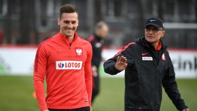 Kadra ćwiczy przed meczem z Czarnogórą. Pięciu piłkarzy nie trenowało