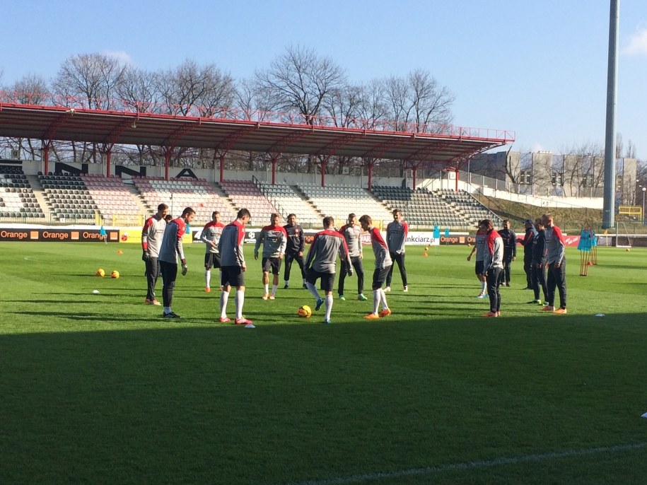 Kadrowicze trenowali na stadionie Polonii Warszawa /Patryk Serwański /RMF FM
