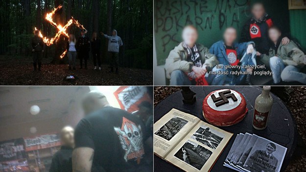 Kadry z materiału "Superwizjera" TVN24, który upublicznił sprawę obchodów urodzin Hitlera /TVN24 /