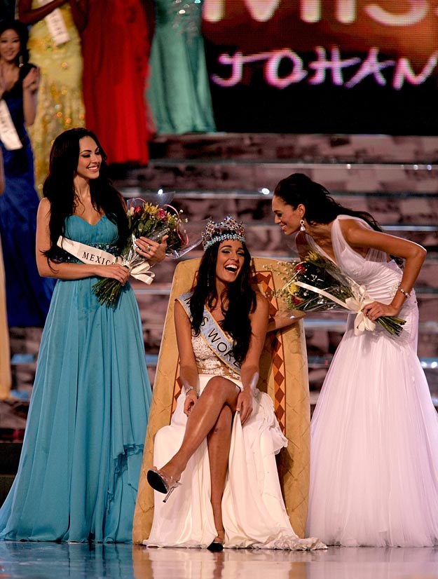 Kaiane Aldorino, Gibraltar, Miss World 2009 /AFP