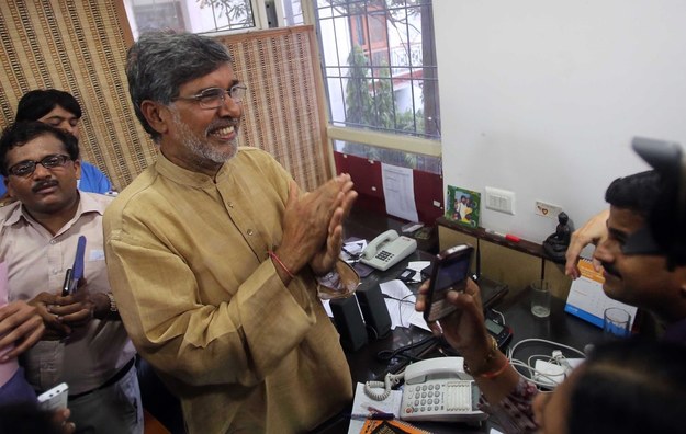 Kailash Satyarth tegoroczny laureat Pokojowej Nagrody Nobla /MONEY SHARMA (PAP/EPA) /PAP/EPA