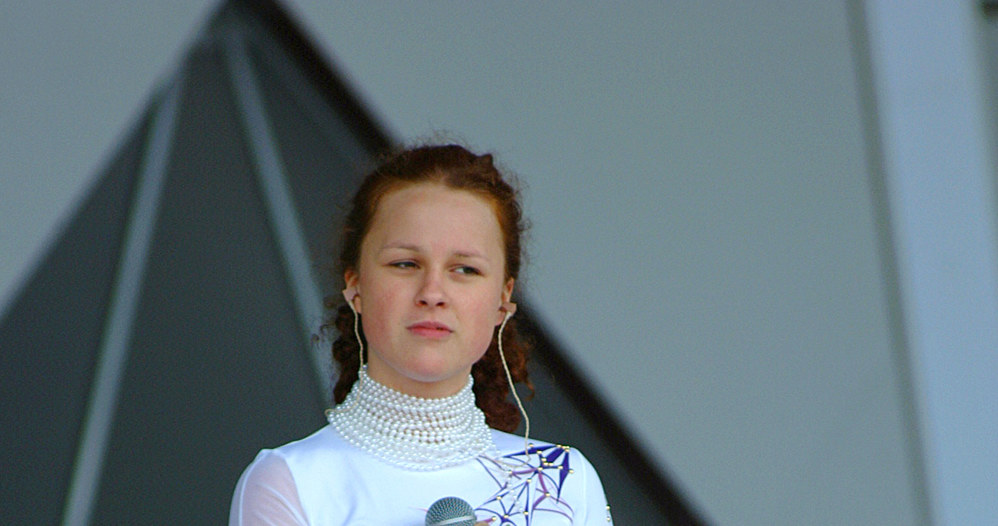 Kaja Paschalska na scenie, 2002 rok /Prończyk /AKPA