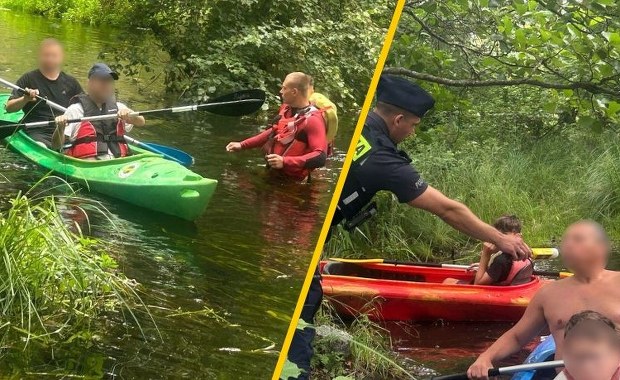 Kajakarze zaskoczeni przez policję. Zdjęcia z nietypowej kontroli obiegły internet