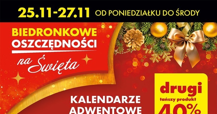 Kalendarze adwentowe 40% taniej w Biedronce! /Biedronka /INTERIA.PL