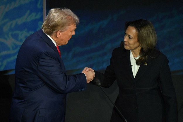 Kamala Harris i Donald Trump podczas wrzesniowej debaty /SAUL LOEB /AFP/EAST NEWS