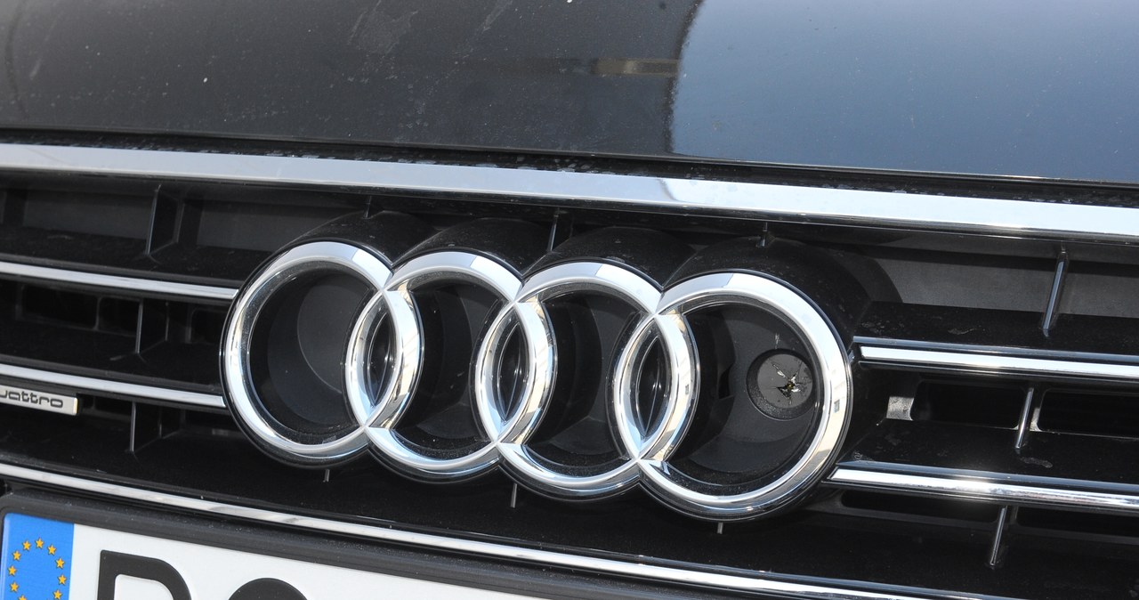 Kamera systemu kryje się w logo Audi. /Motor