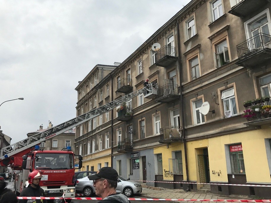 Kamienica przy ulicy Lubartowskiej, w której zawalił się strop /Krzysztof Kot /RMF FM
