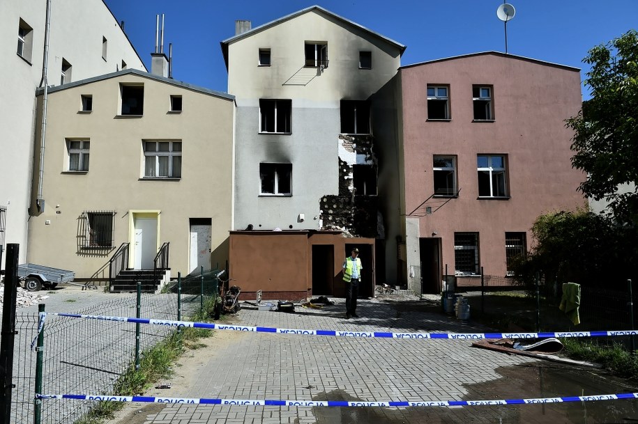 Kamienica, w której doszło do pożaru /Jan Dzban /PAP