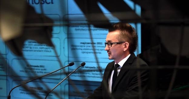 Kamil Babula, prezes Velto, w czasie debiutu na NewConnect /PAP