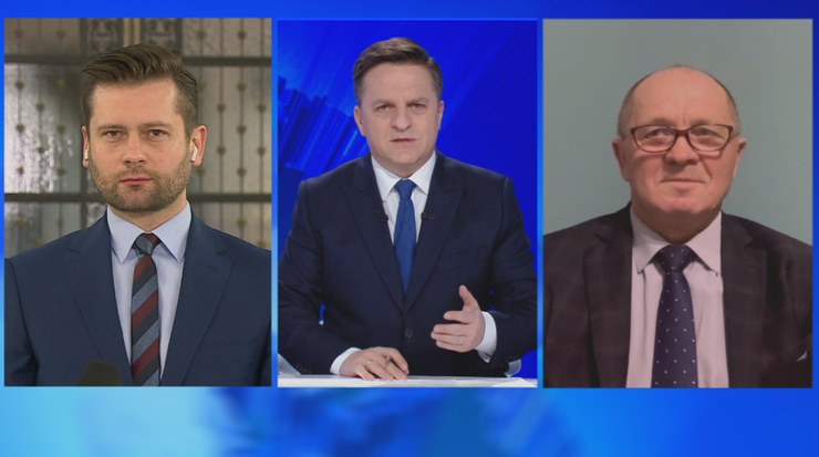 Kamil Bortniczuk i Marek Sawicki /Polsat News