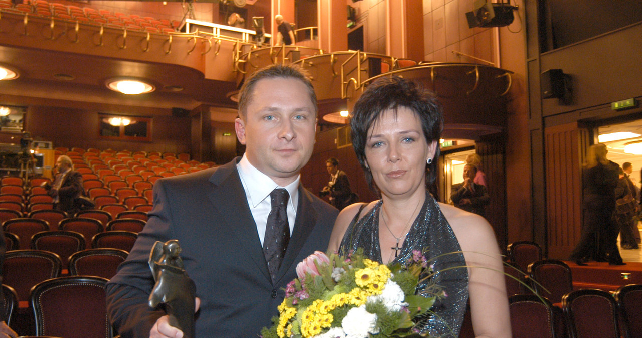 Kamil Durczok, Marianna Dufek-Durczok, 2002 rok /Warda /AKPA