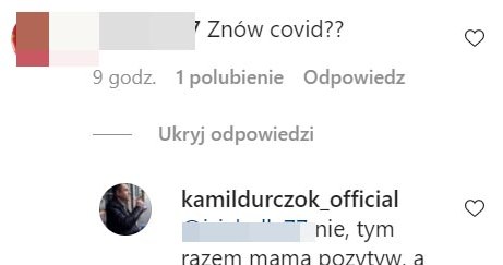 Kamil Durczok na Instagrmie odpowiedział jednej z fanek /Instagram/kamildurczok_official /Instagram