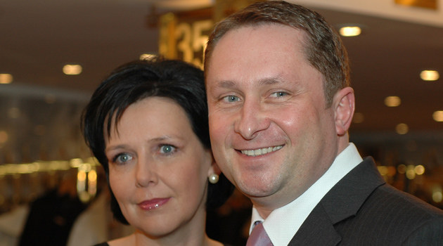 Kamil Durczok z żoną /fot.Andrzej Szilagyi &nbsp; /MWMedia