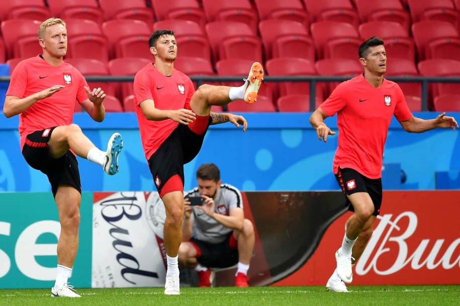 Kamil Glik, Dawid Kownacki i Robert Lewandowski /Bartłomiej  Zborowski /PAP