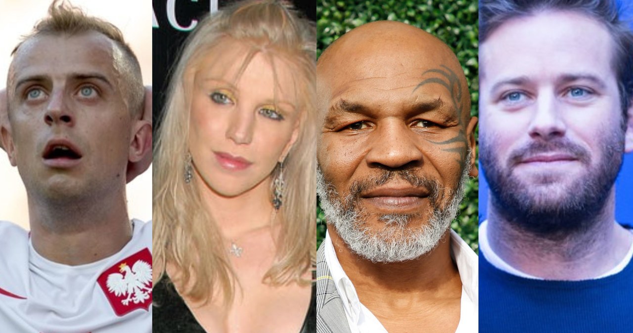 Kamil Grosicki, Courtney Love, Mike Tyson i Armie Hammer /Charley Gallay /Getty Images