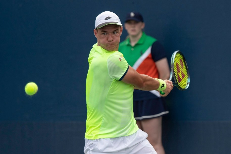 Kamil Majchrzak podczas US Open /SARAH YENESEL /PAP/EPA