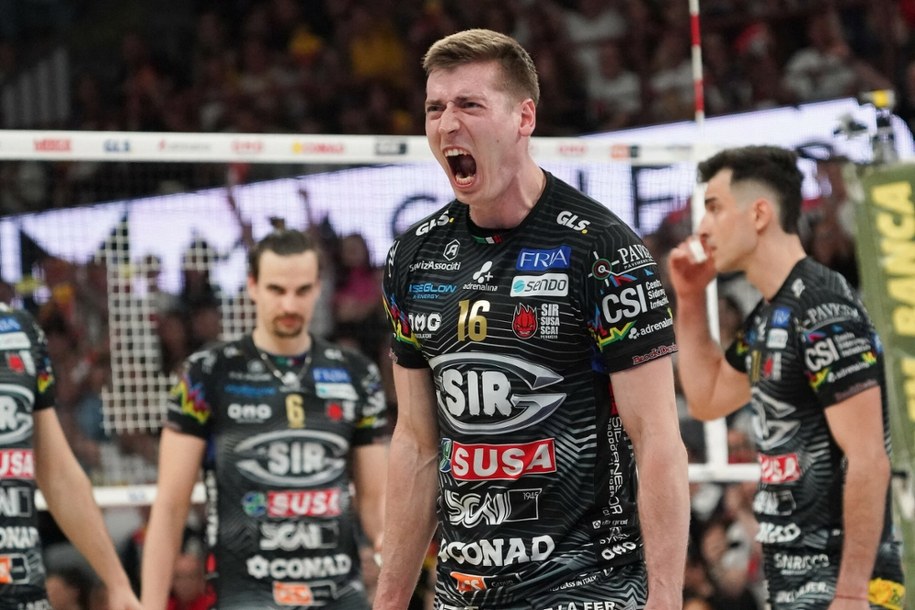 Kamil Semeniuk zagra z kolegami z Perugii w finale Ligi Mistrzów. /IPA Sport/ABACA/Abaca/East News /East News